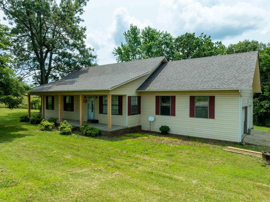 Country Comfort, Redefined  Step inside and feel right at home in this inviting 3-bedroom nestled in the peaceful countryside just outside Cave City, Arkansas. Enjoy quiet evenings on the porch with nothing in sight but cows, fields, and wide-open farmland.  As you walk through the front door, you're welcomed by a warm and spacious living room—perfect for relaxing evenings or hosting friends and family. Just off the living area is a cozy, functional kitchen that offers plenty of cabinet space, modern appliances, and a layout designed for both everyday living and entertaining. The attached two-car garage adds extra convenience, offering space for vehicles, storage, or even a small workshop for weekend projects.  Located minutes from the charm of Cave City—famous for its sweet watermelons and welcoming community—this property blends the best of rural living with comfort and functionality.