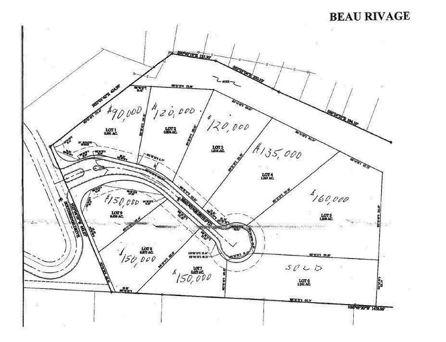 Gated subdivision brand new, some views of river