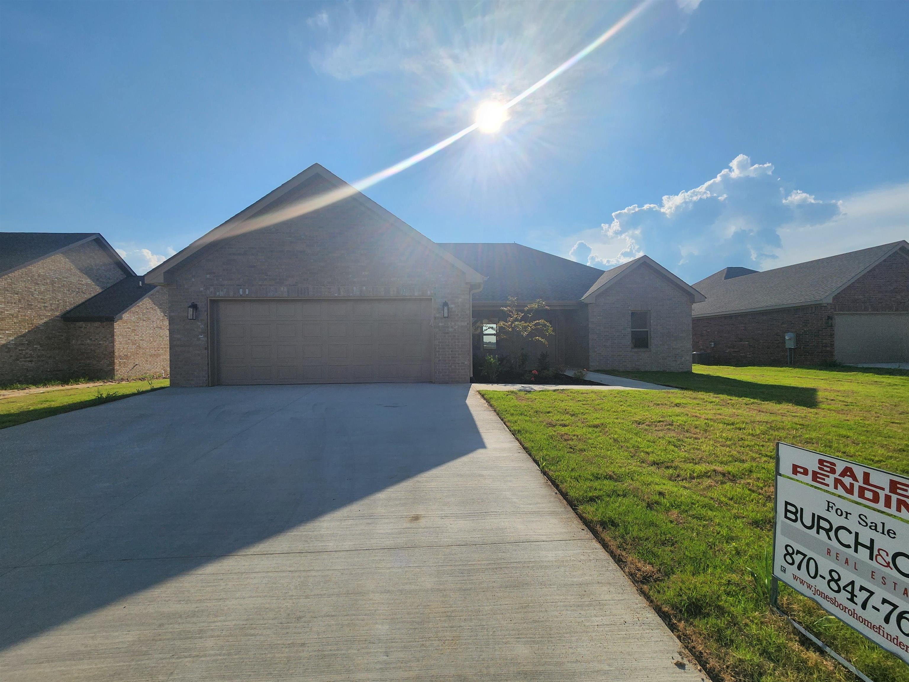 Welcome to your new home in the heart of Bono, Arkansas! This newly built 3-bedroom, 2-bathroom house offers modern comfort and style in a quiet, family-friendly neighborhood. Property Features: 3 spacious bedrooms 2 full bathrooms Brand new construction Open-concept living and dining area Modern kitchen with updated appliances Energy-efficient windows and HVAC system Attached garage Private backyard - perfect for relaxing or entertaining Located just minutes from local schools, parks, and shopping, this home is ideal for families, first-time buyers, or anyone looking for low-maintenance living in a growing community.