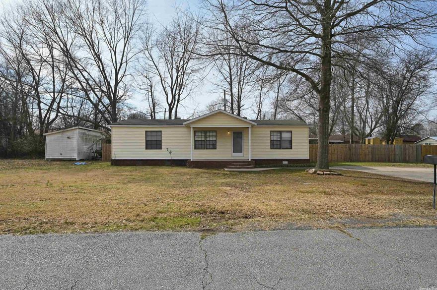 This adorable home is move in ready and has a fully fenced in back yard with storage shed, covered awning, and  small kennel. Perfect for a first time home owner or investor looking to add another rental property.