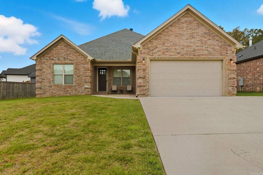 Welcome to this stunning 4-bedroom, 2-bath home located in the desirable Miller’s Glen subdivision of Sherwood. Built in 2023, this 2,111 sq. ft. residence offers a like-new feel with modern design and quality craftsmanship throughout.  The open-concept floor plan features high ceilings, a spacious living area, and a gourmet kitchen complete with contemporary finishes, ample cabinetry, and generous counter space. The primary suite includes a large walk-in closet and a luxurious ensuite bath, providing the perfect retreat at the end of the day.  Enjoy outdoor living on the covered patio, ideal for relaxing or entertaining guests. Situated in a quiet, family-friendly neighborhood, this home combines style, comfort, and convenience in one perfect package.