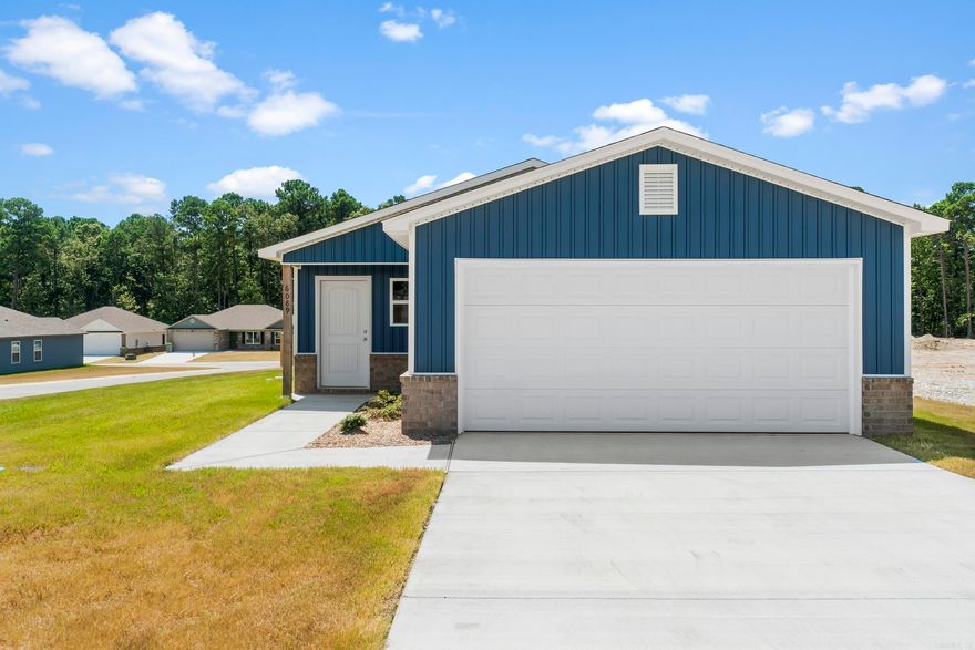 The Guthrie offers exceptional curb appeal, featuring a welcoming front porch and beautifully landscaped front yard. This cozy, open floor plan includes 2 spacious bedrooms, 2 bathrooms, and a generous living room perfect for family gatherings. The open dining area flows seamlessly into a charming kitchen, thoughtfully designed for easy hosting and entertaining. With a 2-car garage providing ample storage and parking, the Guthrie combines both comfort and convenience. Don’t miss the opportunity to explore this charming home today!    **SEE SHOWING REMARKS & AGENT REMARKS FOR IMPORTANT INFORMATION**