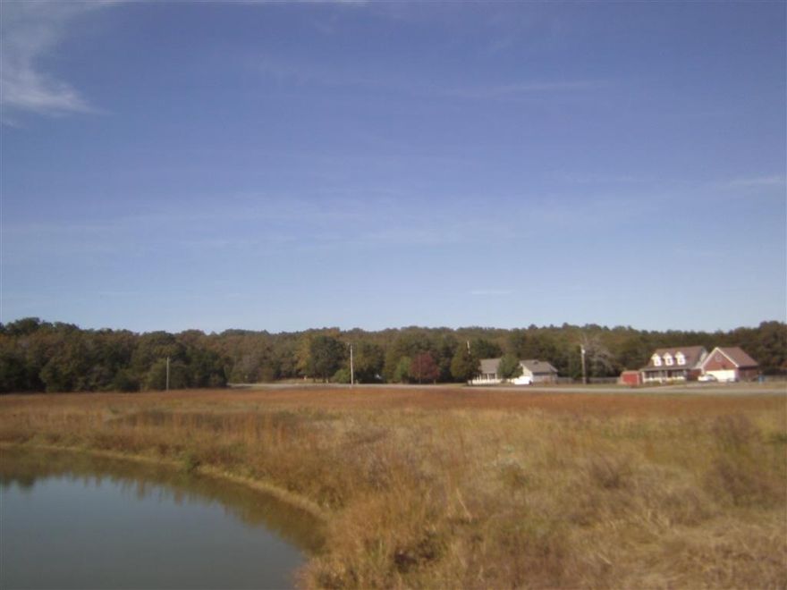 This is a Beautiful piece of property.  Corner of Hwy 310 and Richard Lauen Ln. Large pond with a fishing pier.  40 x 60 metal shop with an office and 4 roll up doors and one walk through door. 6 RV hook ups, 3 electric meters, 2 septic systems, 2 water meters.  Searcy or Pangburn schools.  Take a look today.