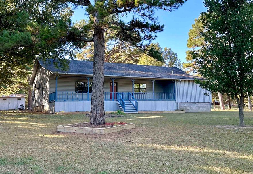 HOMESTEADERS DREAM!! Check out this large home & Hobby Farm! This 4 bedroom/3 bath home sits on 12.47 acres that is fully fenced & cross fenced with 2 ponds! The home features a large living area, spacious kitchen/dining area, handicap accessible showers, & lots of storage space!  Outside the home is a large back deck and front porch, storm shelter, gardening area, chicken coop, 32x42 insulated shop with an attached 24x42 covering, and a barn with stalls & meat processing room.  The home has Central HVAC as well as an outdoor wood burning furnace! Fiber Internet is available!  Don't miss out on this property!