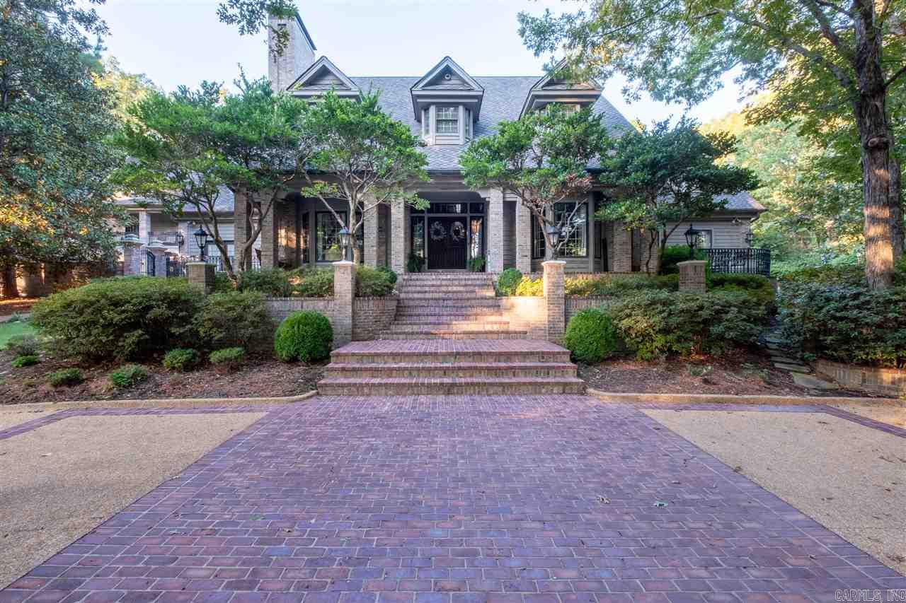 Custom built estate boasts main house, pool & guest houses in premier gated neighborhood.Main house (5570sqft)w/ 4BR/4.5BA. All BRs large-gorgeous master suite! Library,office, game rm w/ kitchenet, huge basement w/ wine cellar, 4th BR &game rm w/ sep entrance,3 car garage. Pool w/ fab covered pavilion WBFP, 3 grills. Pool house-2095sqft w/ full kitchen, sauna, steam, hidden vault rm & 3 living areas. Guest house-2705sqft w/ kitchen, guest suites, laundry rm & 2 car garage. 2 lots - separate parcels.