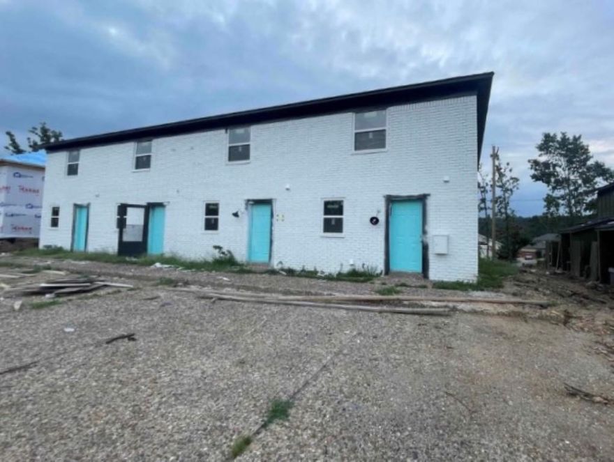 Substantially damaged by tornado, 4-plex consisting of four 2/1.5 bathrooms, will require complete renovations, no utilities present to building.