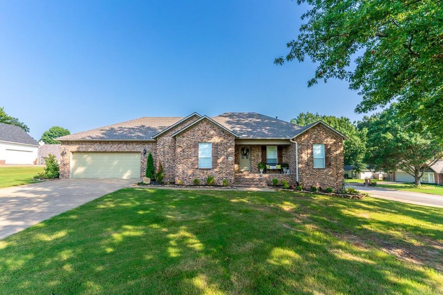 Welcome to Market 812 Minitre Drive of Southridge subdivision located in the center of Jonesboro, AR. This brick home is huge, with 3,139 sqft, there are 4 large bedrooms, 3 of them on the main floor and 1 in the basement, along with 3 total bathrooms, 2 upstairs and 1 in the basement. Upstairs, the living room, dining room, office, kitchen and pantry show off the size of this home. What truly sets this property apart though is the unique 4-car garage setup. One two car garage is conveniently located on the primary level, making for easy access and ensuring your vehicles are always close at hand. Meanwhile, the additional two car garage on the basement level provide an abundance of storage space for all your needs. There is an extra room off the bottom garage for a workshop/man cave area. In the basement, there is also a safe room to take shelter in with hookups to make a great entertaining wet bar in the second living area. Being so close to the center of Jonesboro, you can access any part of town within minutes. Call today to make this house your home!