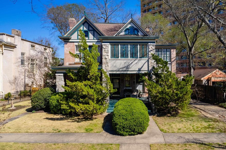 Nestled in the Governor’s Mansion Historic District, this stunning home, known as The Apperson House seamlessly blends timeless character and modern updates. Meticulously maintained over the years, it offers the charm of historic architecture alongside the comforts of today’s living. The main residence welcomes you into a wide entryway leading to formal living and dining rooms, 1/2 bath, Den, Kitchen & Office, perfect for everyday living & entertaining. Upstairs, you’ll find 3 bedrooms, 2 baths & laundry. The primary suite offers a relaxing retreat, complete with sitting area, sunroom & bathroom featuring a soaking tub & modern shower. Thru-out the home, you’ll find a warm and inviting atmosphere with thoughtful updates that complement its original character. The lush landscaping in the front enhances the home’s curb appeal & overall charm while the covered front porch provides a perfect place to relax & take in the beauty of this historic area. Step outside to a spacious backyard perfect for entertaining. Adding exceptional value is the detached carriage house, complete with a 1 car garage, workshop space, upstairs half bath & living space perfect for a studio or office. Come See!