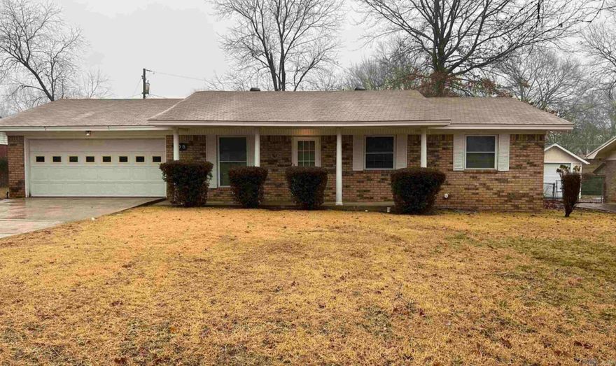 Completely updated home with hardwood floors throughout.  New appliances, new light fixtures, scraped ceilings, fresh paint, handicapped bath.