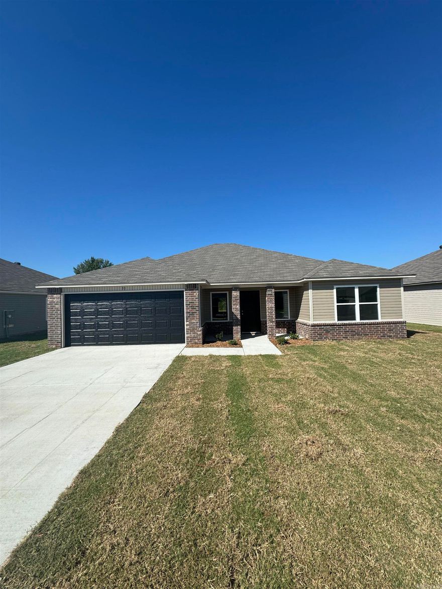 The impressive Washington plan is one to see today! This 4-bedroom home has lovely architectural details like entry arches that open into a spacious, airy Living Room. The Master Suite is generously sized, and the Kitchen is open and full of natural light. Come tour this home today!   Valuable upgrades included in this home: soaker tub/shower combo in Master Bath, plumbing faucet upgrade 2, 8" deep Kitchen sink, 16" laminate bar top in Kitchen, Luxury Vinyl Plank flooring in wet areas and Living Room and adjacent hallways, raised ceilings in Living Areas per municipal requirements, fiberglass exterior doors, Cheyenne style doors, baseboards level 2, LED disk lights in Living Room, full sod, stainless steel appliance package.       $50 initial assessment due at closing.  *** AGENTS, SEE SHOWING REMARKS OR AGENT REMARKS FOR VERY IMPORTANT INFORMATION. ***  THIS HOME IS SCHEDULED TO BE COMPLETE IN LATE SEPTEMBER.