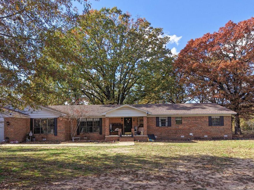 Bismarck School District! Two homes on one property! Would be perfect for in-laws or short term rental!! Fully fenced with gates on approx 4 acres. Brick home is approx 3261 sq ft, 3 bedrooms, 2 1/2 baths, very large kitchen with 2 sinks, bar and an office off of the kitchen, large dining room, two large living rooms, and large laundry room. Smaller home is approx 1146 sq ft, 3 bedroom, 1 bath, beautiful hardwood floors, top on septic and pipes replaced in 2023. Outside HVAC units are 6 months old. Homes have separate water meters and electric bills. Agents see remarks