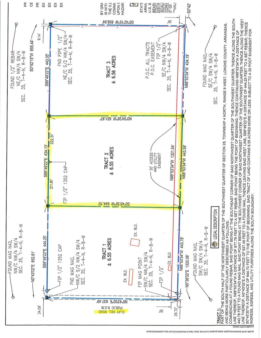 Tract 2 offers 6.55 +/- acres. Far enough away from any traffic, but close enough to dining & shopping. Tract 3 (MLS#25004148) is also available with 6.56 +/- acres and a clearing for a house near the pond.