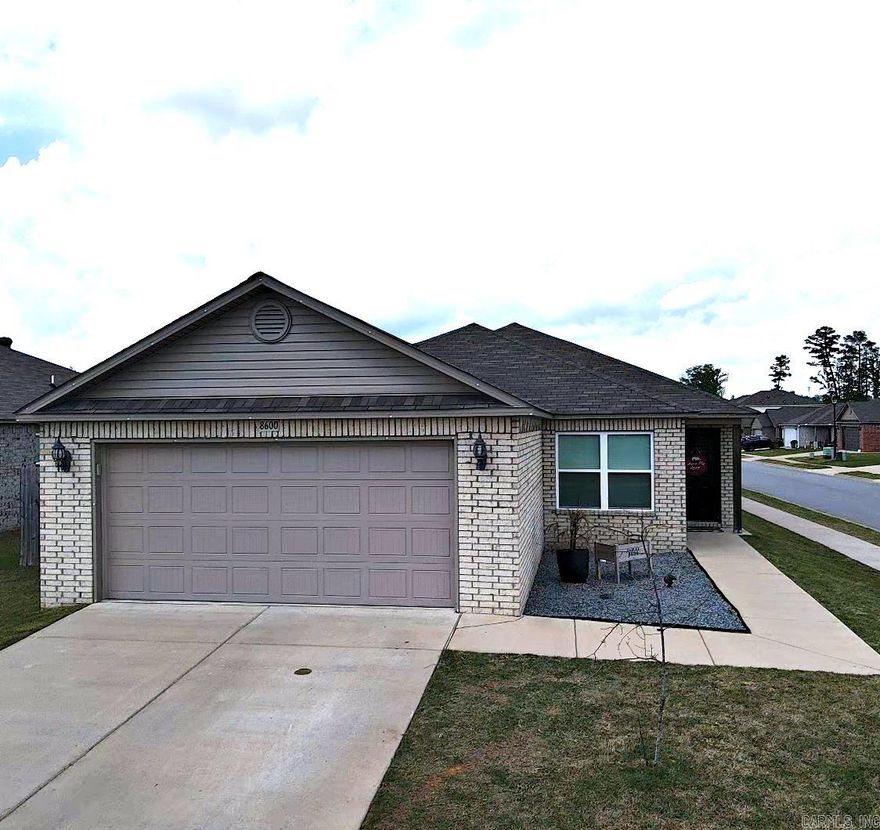 Fabulous Corner Lot home with 3 Bedrooms and 2 baths. Open concept kitchen and living space that features custom backsplash, deep farmhouse sink, large pantry with outlets inside. Hall closet off the garage also features outlets inside. Main bedroom has a gorgeous focal wall with barndoor closing off the spacious en-suite bath with deep closet housing built-in storage. Step outside to a grand fenced in back and side yard with Pergola just waiting to host those family/friend gatherings. Other features include breaker panel box inside the garage, floored attic space, and a belt driven garage door motor. Amazing location. Covenants and Restrictions Apply. Come check this Wonderful Home Out!