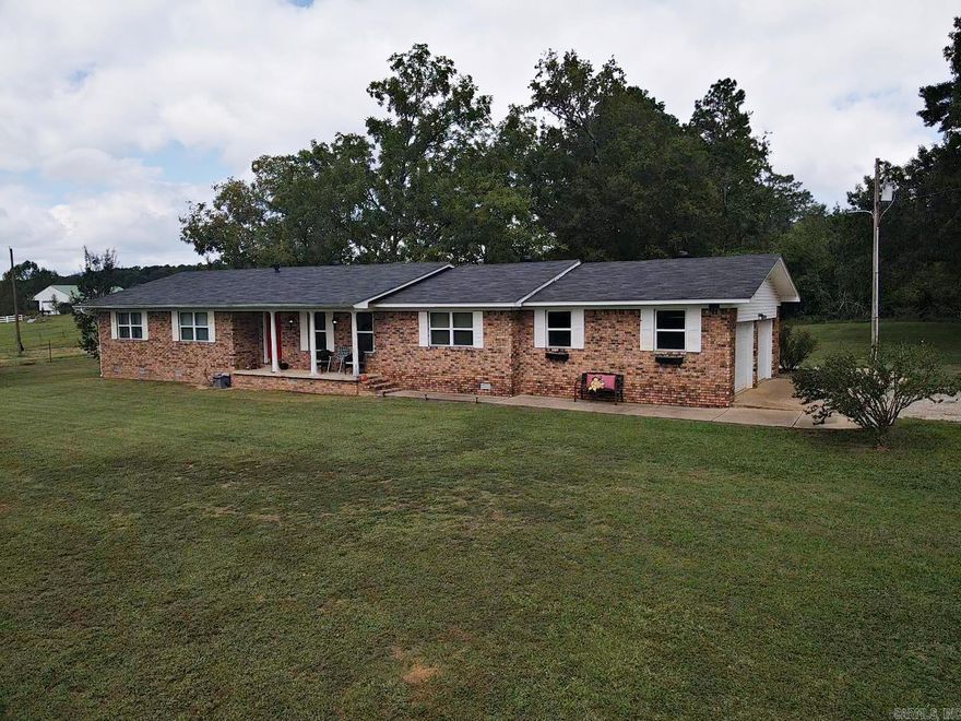 This beautiful brick home sits on 1.08 manicured acres in a great rural area. The living room and dining room flow together in an open concept while the kitchen, laundry room and two-car garage are around the corner. There are 3 bedrooms, 2 bathrooms and a bonus room, designed as a dining room, it is now being used a 4th bedroom with two sliding doors. The covered patio on the back of the house is a great place to start and end each day.  A storage shed is also on the back of the property. Property is easy to show and seller is motivated!