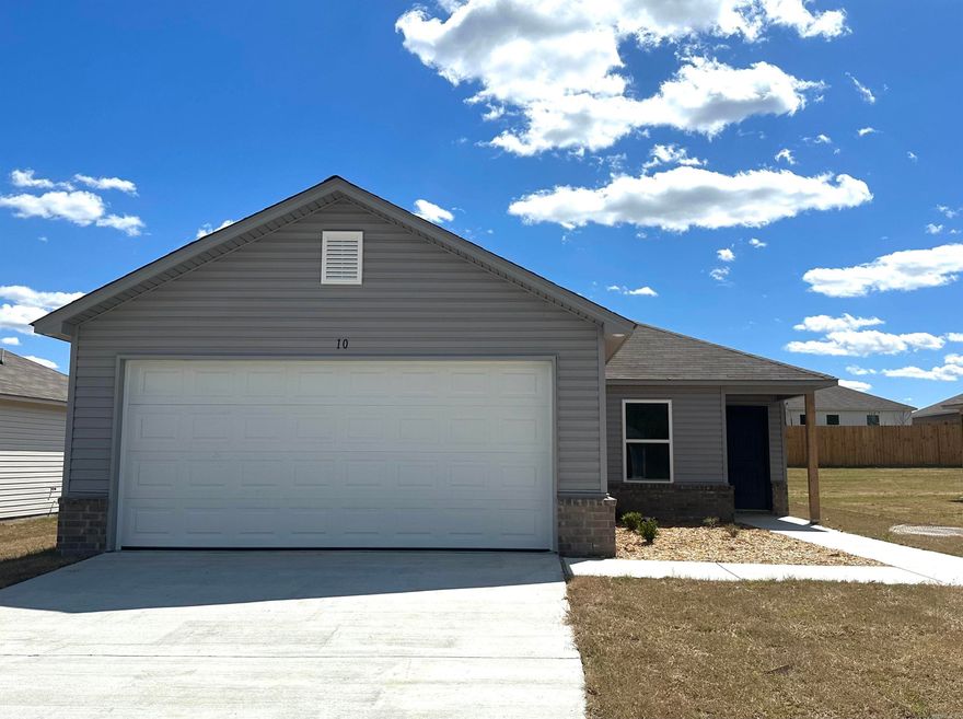 The new, modern Bridgeport plan is sure to fulfill your needs. Luxury Vinyl Plank flooring flows from the entry all the way through the spacious Living Room and throughout the Kitchen. Bedrooms 2, 3, & 4 are grouped together at the front of the home and are just steps away from the Laundry Room for convenience. The Master Suite boasts a large walk-in closet.   Clever upgrades in this home: plumbing faucet upgrade 2, door bell, 16" laminate bar top in Kitchen, Luxury Vinyl Plank flooring in wet areas and Living Room and adjacent hallways, raised ceilings in Living Areas and Master Bedroom per municipal requirements, Cheyenne style interior doors, baseboards level 2, 25in. wide attic stairs, LED disk lights in Living Room, full sod, stainless steel appliance package.   THIS HOME IS SCHEDULED TO BE COMPLETE IN LATE MARCH. * AGENTS: See Agent Remarks and/or Showing Remarks. *