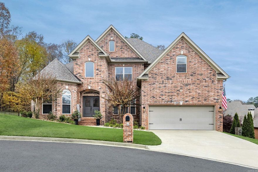 Located in Woodlands Edge. This one has it all and has been extensively updated. 4 bedrooms, 3 1/2 baths, plus a bonus room/play room. Downstairs office and primary bedroom. Primary bathroom has 2 large closets, separate custom tub and shower & double vanities. 2 story den/great room with large formal dining area. 2 car garage with extra high ceiling. Covered deck overlooks the backyard and wooded green space. Cul-de-sac location. separate utility area. Walk-in attic access with extra floored area for storage. Privacy fenced back yard with double gate access. Walk-in crawl space access with additional storage. Kitchen with all new appliances within the last 3 years. See agent remarks.