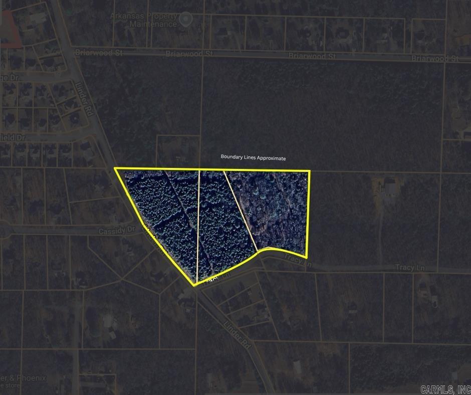 Tracts 1 & 2 of Tracy Ln. Tract 1 already surveyed and platted for a 22-lot subdivision. Annexed in to City Limits. City approval already acquired to connect to city sewer.