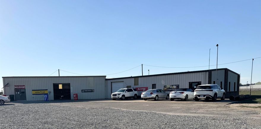This 6092 square foot property is currently home to a very successful Tire and Auto Shop Business in Manila, but the possibilities are endless.  It's minutes from Big Lake Wildlife area so this location would make the perfect duck lodge.  If you're looking to own your own business/duck lodge/venue, 2695 West Highway 18 checks all the boxes.  It has a completely heated and cooled spacious office space, 2 restrooms, lobby area, and kitchen. Shop area is insulated and heated, 2 roll up doors, 14ft wall height, and fenced area with drive through gates.  Seller is giving the option to buy the shop equipment and/or business at additional price. Call or text for more information or to schedule your showing.