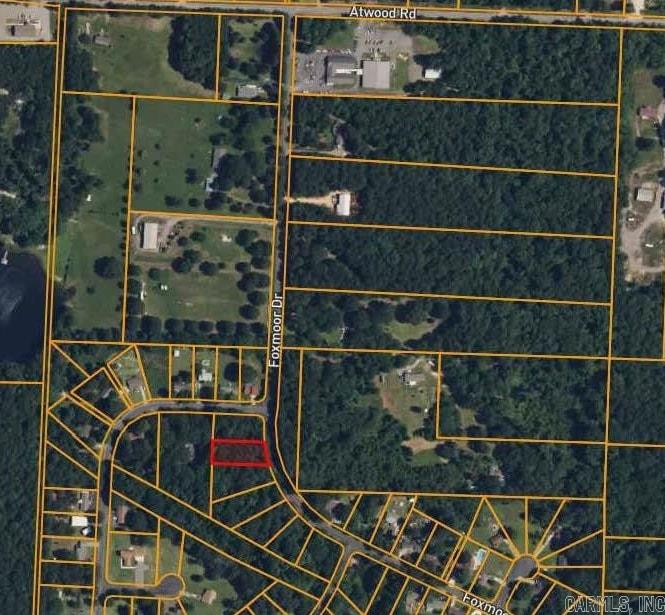 Residential lot for sale in SW Little Rock on Foxmoor Dr. Seller does not have a survey