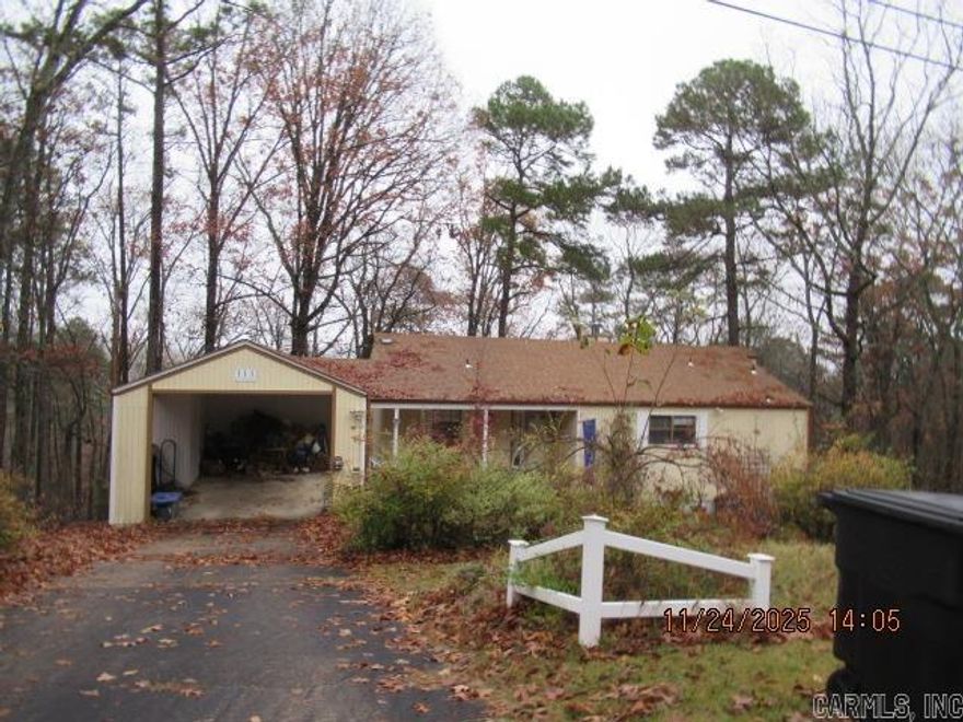 This home is on 2 lots and is great for a weekend getaway or full time living. The main level has a great room, kitchen, dining area and wood-burning stove. 2 beds, 2.5 baths, all appliances are updated and included. The deck is FULL LENGTH.  Call today to see your next home!