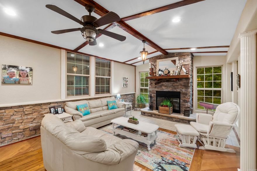 This Amazing Home in Romance has so many amenities , The View off the front porch is Fabulous. Property features a big Shop that is 30X40 with insulation and Electricity with a 20X36 Lean to with roll up doors and 16 ft Sidewalls. Home has a one-of-a-kind sunroom with a fireplace. Fishing Enthusiast will love the location that is walking distance to Lake Barnett. Breathtaking Tongue n Groove in one of the family rooms and a wood stove also. Beautiful Wood Floors throughout home and Tile Floors in Kitchen and all 3 bathrooms. Tile Beautiful Backsplash in the kitchen! Hot water heater on one side of home and an On Demand Hot Water Heater on Master Bedroom side of home. Master En Suite features a walk-in shower and Large Jetted Tub. Home features a Home Office and another room that can be used as a Craft room or Exercise room. Concrete Driveway from road to Carport. Metal Roof. Give Me A Call Today! See agent remarks