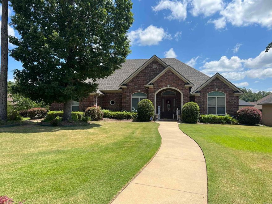 Beautiful home with a large open floor plan, with Great Room, Gas fireplace, and surround sound. Two bedrooms on the right side of home and two on the left. High ceilings with lots of Crown Molding. Oversized double garage and a large covered  Back porch that opens up to a wonderful Patio and big backyard and on a corner lot. New (High Impact) architectural shingled roof installed March 2024. Fountain and swing stays. Refrigerator negotiable. Seller providing a First American Home Warranty with upgrades at closing.