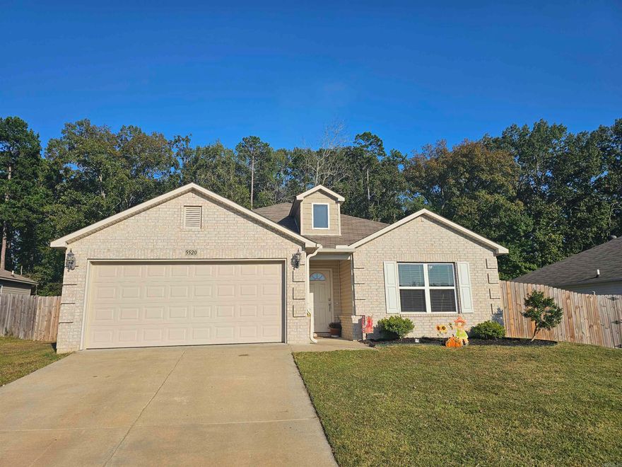 Looking for a great home, Bryant? Come take a look at this one. It has a three-bedroom, two-bath open floor plan with tall ceilings and room for the whole family. The backyard is fenced, with a covered porch and an additional deck for enjoying the big backyard. The home is only five years old. Belhel Middle School is within walking distance. Call to schedule your private showing today.