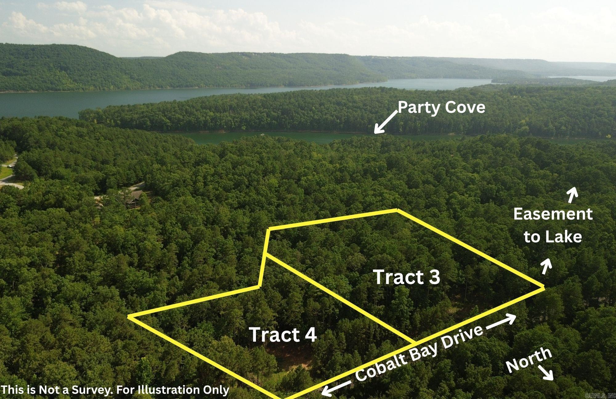 3 Acre Lot Near Greers Ferry Lake with deeded access to Lake Tree covered lot with small clearing with an additional adjoining 3 acre lot. Utilities are at the road with approximately 271 ft of frontage on Cobalt Bay Drive. Not in Cobalt Bay Subdivision. No mobiles allowed.