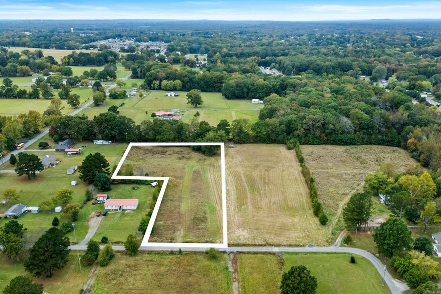 6 beautiful acres sitting just outside of Ward city limits. Water and Electric are set up. No restrictions. Can be resurveyed into multiple lots.