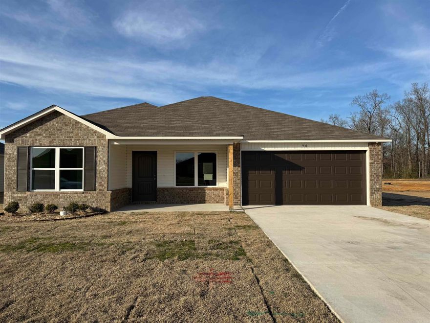 The Carnegie II plan is a time-tested favorite. The bedroom at the front of the house makes a perfect bedroom, office, flex room, or more. The Master Bedroom is set at the rear of the home for more privacy.   Thoughtful upgrades included in this home: 60" fiberglass stand up shower in Master Bath, Plumbing faucet upgrade 2, toilet upgrade, 8" deep Kitchen sink, laminate flush bar top in Kitchen, door bell, added cable jack, Luxury Vinyl Plank flooring in wet areas, Cheyenne style interior doors through home, raised ceilings in Living Areas per municipal requirements, baseboards level 2, level 1 ceiling fan in Living Room, full sod, microwave hood in Kitchen, smooth top range.   THIS HOME IS SCHEDULED TO BE COMPLETE IN MID DECEMBER.  PLEASE NOTE: The mailing address for this property is Cabot. The city that governs this neighborhood is Ward. The community is located in the Cabot School District.