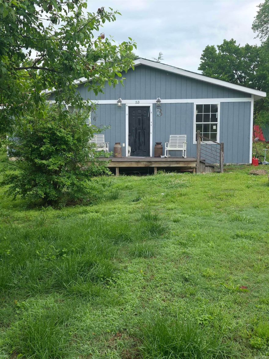 Welcome to the market this cozy 3 bedroom, 2 bath house sitting on 2.2 acres in Oxford, Arkansas!  This property provides multiple fruit trees and ample room for a garden. This house provides a spacious living room, dining room and outdoor pool area ready to entertain company no matter what the weather is!  You'll find new flooring and rustic barn tin throughout the majority of the home giving it a cozy country feel!  The very desired internet, NEXT powered by NAEC, is available at this location and Oxford city water/septic.  One of the two bathrooms is undergoing remodeling, also leaving room for a fourth bedroom.  This home is just minutes away from a local gas station, Dollar General, city park with walking trail, coffee shop, hair salon and the ICC Highschool.  The roof was replaced in 2018.  Since 2019 this property has received new floor joists in the home, storage shed and pool deck with electricity, and a RV hookup.  More recently a window heat unit and new water heater were placed in the house.