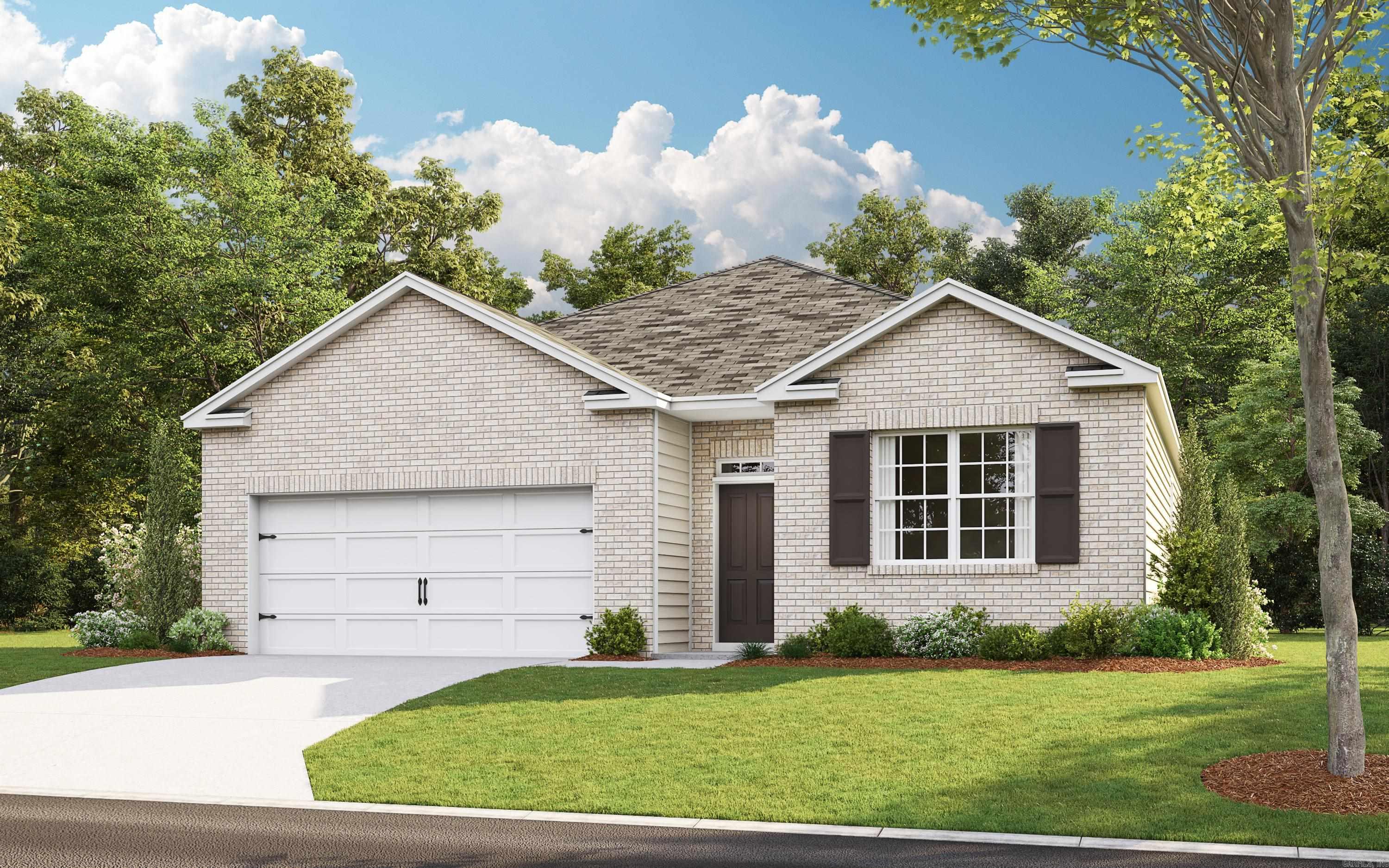 Appealing single home includes many contemporary features with an open concept design which enhances the comfort of the home. The kitchen includes a large island, perfect for bar-style eating or entertaining, a pantry , plenty of cabinet and countertop space. The dining room and living area both overlook the covered porch, which is a great area for relaxing and dining. The larger bedroom is in the rear of the home , for privacy. This bedroom can comfortably fit a king size bed , dresser and night stands. The bathroom with a private water closet, double vanity/granite counter top, walk-in shower is spacious and has an even more spacious closet with built-in shelves. Photos are for reference. See agent for colors.