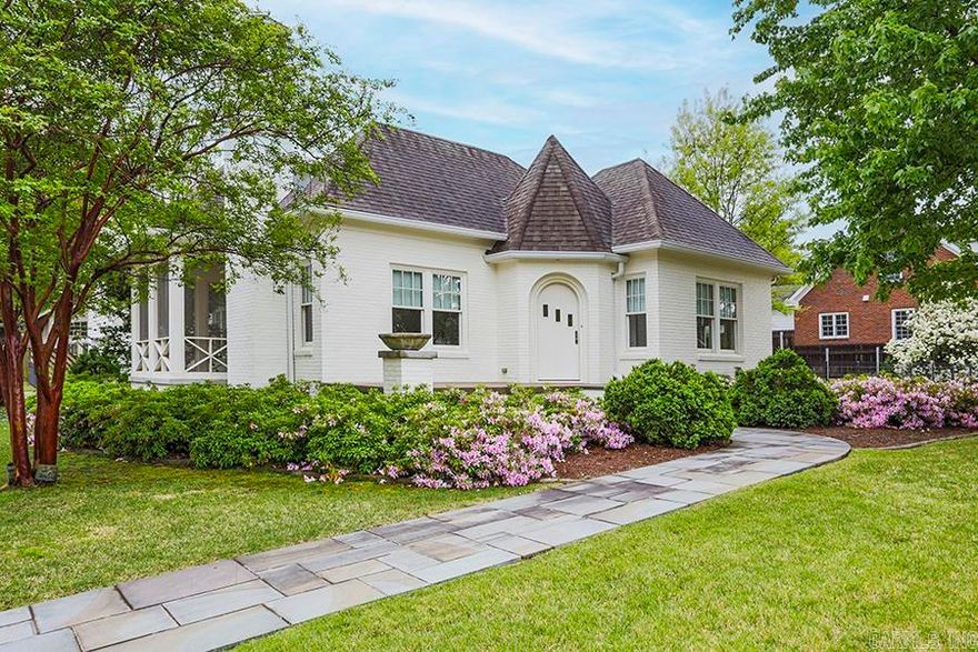 Absolutely charming remodeled bungalow on 2 lots. Completely renovated- new roof, windows, sheet rock, wiring, plumbing, ceiling joists and more. Also has home generator. Will not divide the two lots. Floored attic with permanent staircase in garage. Whole house generator. Sales price not subject to house appraising for sale's price.  Property being sold AS IS.