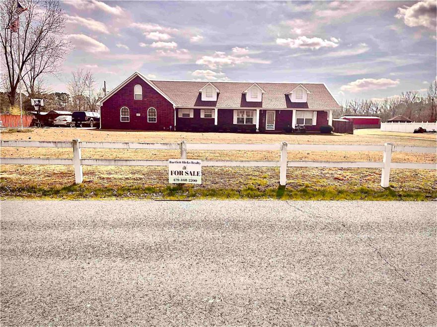Beautiful Brick Home on 1.55 Acres with Pool & Florida Room Welcome home to this well-constructed, custom-built 3-bedroom, 2.5-bath brick home situated on 1.55 acres of open, usable land. From the moment you pull up, the white rail fencing and curbed concrete driveway set the tone for a property that has been thoughtfully designed and meticulously maintained. Step inside to enjoy a bright Florida room overlooking your private in-ground pool, fully enclosed by a privacy fence with even more acreage stretching out behind it. The spacious main bedroom features a coffered ceiling, adding elegance and a sense of openness. The ensuite bath offers both convenience and privacy, while the oversized walk-in closet provides exceptional storage—perfect for anyone with a love for fashion. The side-entry garage keeps the front elevation clean and gives you the freedom to leave the garage door up without worry. As you enter from the garage, you’ll appreciate the large laundry room and convenient half bath, ideally positioned for everyday practicality. The kitchen offers generous cabinet and counter space, perfect for family dinners and gatherings.  The open lawn makes maintenance easy.