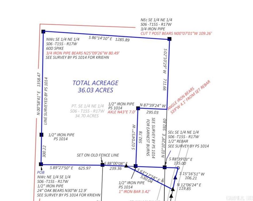 A great piece of land situated in the country