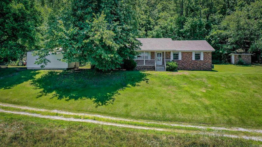 Breathtaking view and beautiful private property with 1900+ sq foot brick home. Three Bedrooms 2 full baths. Den with fireplace, Living room, Laundry room and 3rd entertainment/living area for pool table, crafts or media room. Kitchen has been updated with all matching stainless appliances, granite counter tops, travertine tile flooring. 20x20 workshop with 10x30 carport/boat shed. 10 acres has an abundance of wildlife. New architectural singled roof recently installed.  3 Miles from Vilonia schools, 20 miles from LRAFB, 30 miles from downtown.