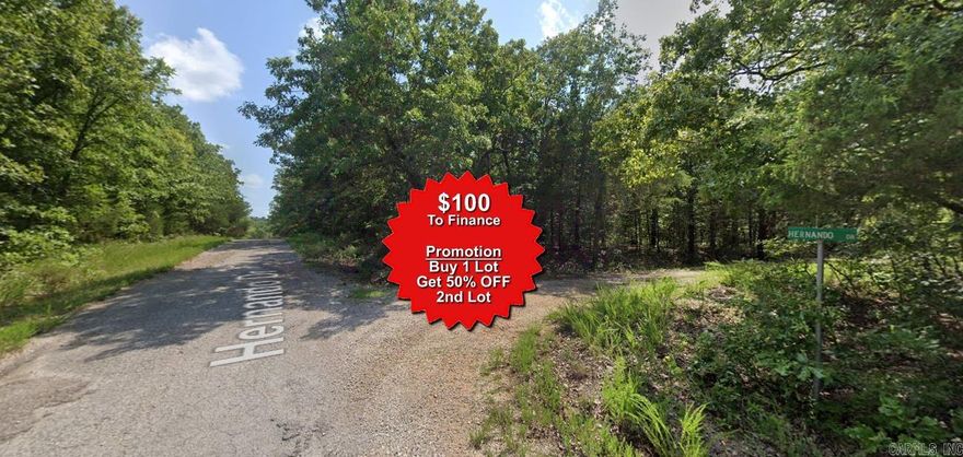 Buy one lot and get 50% off an additional lot! Owner-finance for easy terms. Cash buyers can pay by debit or credit card as well. Nice lot to develop or hold for future value. Public water and electric are available to run to property and will need septic. Owner/agent. No mobiles allowed. 300-2500 minimum build size on any other type of home, depending on subdivision. Finance is $100 down and 10 months at $99 and closing costs are included. Lots marked with red banner are part of promotion. No limit on lots. Buyer responsible for any/all taxes and lots sold "as-is". Quit claim deed conveys. Parcel ID# 335-18702-000
