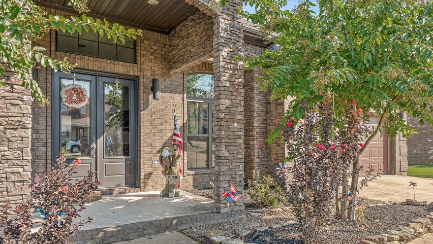 Located in the Valley View Manor Subdivision this new one story listing is a rare find! The all brick and custom stone accented exterior is a show stopper. Inside you also find a custom built electric fireplace, modern lighting, raised ceilings, and commercial grade windows enclosing the back porch. Granite counter tops, a gas cook stove, floating shelves and cabinets with roll out drawers in the kitchen add even more sophistication. The primary bedroom features direct access to the back porch. You'll love the walk-in closet and oversized bathroom which includes a gorgeous walk-in shower, make up counter and a jetted tub. The home has four bedrooms and three full baths total as well as a separate dining room and second sitting area. The home is less than ten years old. The HVAC was upgraded 2 years ago with a high efficiency unit and all new duct work. Catch this property before someone else! Call for a private tour today.