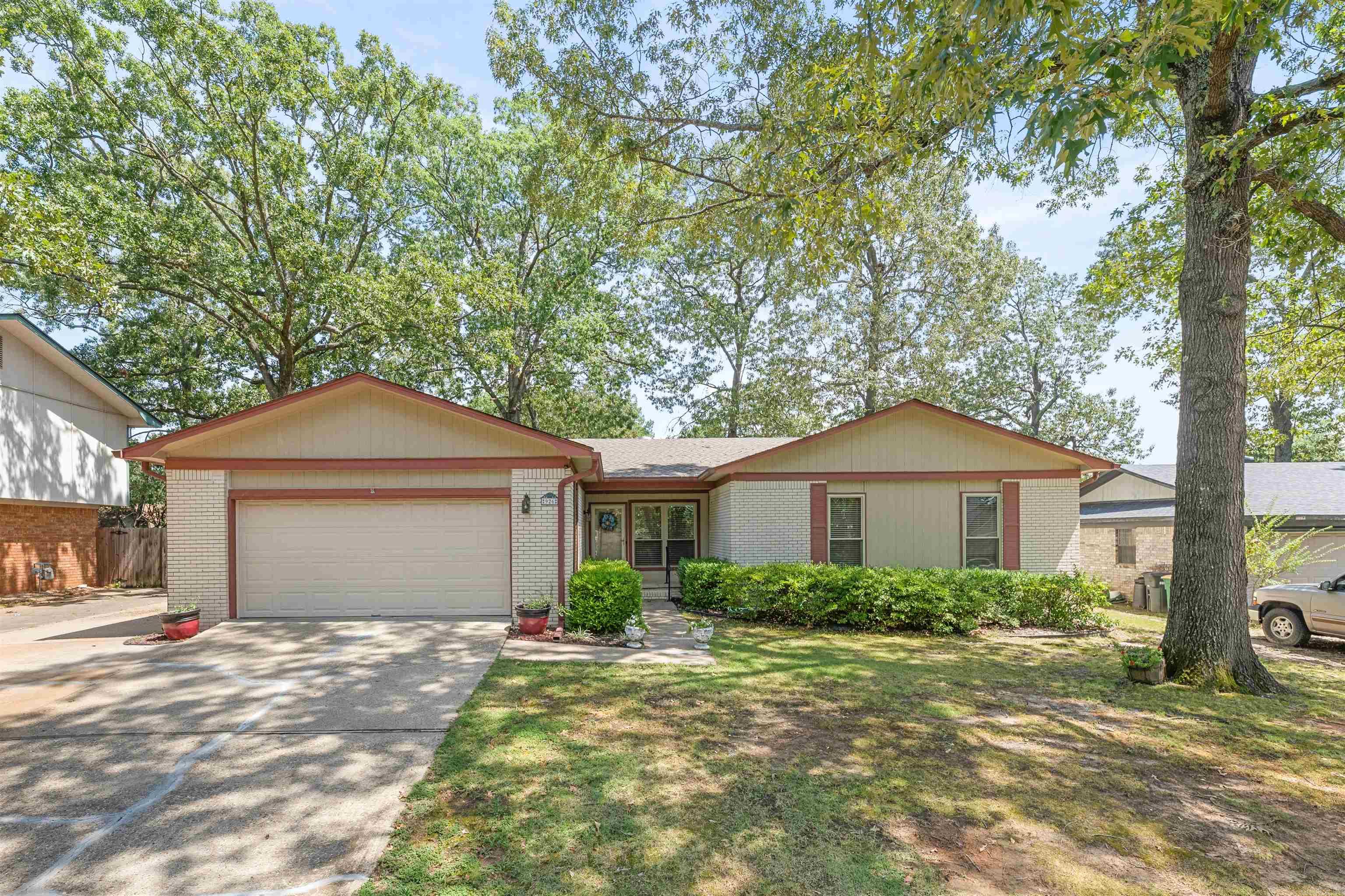 Don't miss out on this lovely 3-bedroom, 2 bath home conveniently located in an established neighborhood approximately 2 blocks off highway 67/167 just minutes from everything. Almost 2,200 sq. feet all on one level. The spacious Sunroom with vaulted ceiling and mini-split will be a comfortable space in any season. Enjoy the large family room with corner fireplace. No Carpet. The kitchen has lots of cabnets and counter space, a pantry, and the Refrigerator can stay. At the end of the hallway is a nice size laundry room with a Washer & Dryer that can also stay. You won't have to worry about the electric going out with the 2023 Generac whole house Generator. In case of a storm you will be safe in the MightySafe safe room/storm shelter in the 2 car garage. The storage building in the backyard will convey. The HVAC was updated in 2018, a new Roof in 2021, and the Water Heater was replaced in 2023. Schedule your appointment to see this terrific home today!