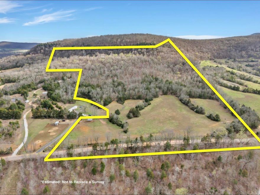Discover the perfect blend of pasture and woodland with this 43+/- Acres property.  Roughly 10 acres of lush pasture provide ample space for farming or livestock, while the remaining land offer a serene, wooded retreat overlooking beautiful mountaintop views. This property is close to the Buffalo River and Buffalo river drop in points!! For those looking to expand there is an option to purchase two additional acres with a completely renovated mobile home, two sheds one with electricity, a barn that has electricity, and a chicken coop. This brings the total to 45+/- Acres making it the perfect homesteading opportunity. If you're seeking a rural lifestyle with plenty of room to grow don't miss out on this opportunity.