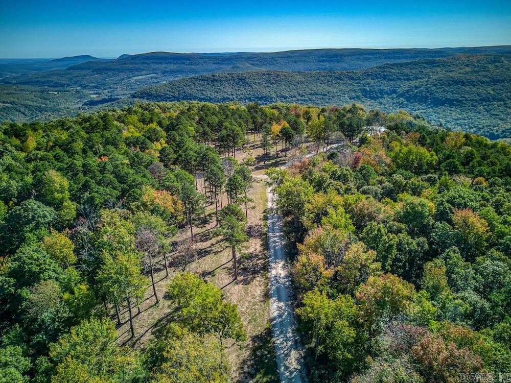 What a remarkably stunning tract bordering the national forest overlooking the famous Arkansas Grand Canyon. Talk about superbly rare and special; this property will quite literally take your breath away. One of the, if not THE, best views in all the Ozarks… is begging for your dream home to be completed to soak up the luxurious vista views overlooking the private and pristine Ozark National Forest. Setting in the wonderfully well-planned “Sanctuary Estates,” the light restrictions ensure you will be driving through a lovely experience each time you come or go. As you drive into the oasis, you are engulfed in tranquility as you meander through the parklike setting amongst the towering pine trees. The large and beautiful timber surrounds the homesite on all sides. The amount of work completed on this tract is extensive, meaning you get to focus on building your dream home and not worry about all the things you must do to get to this point. The newly constructed gravel drive gets you comfortably to your land at the end of the drive for the ultimate in privacy and seclusion; the rural water line is set, the electric is buried, the meter is set, the septic system is installed.