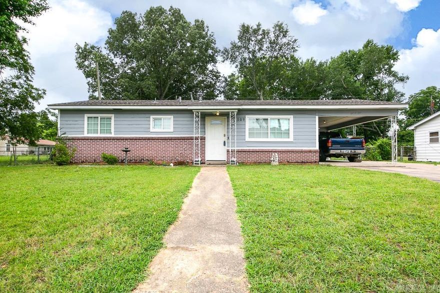 Welcome to your charming 3-bedroom, 2-bathroom home nestled in a serene neighborhood in central Jacksonville. This 1499 sq ft residence boasts a spacious layout with a large sunroom, perfect for enjoying the fenced in level lot. The home features new HVAC, Water Heater, dishwasher (to be installed) and 3 year old roof. It also features updates to the main bathroom, and two living/family rooms. Located minutes from LRAFB and Hwy 167/67 for shopping, and dining access, this property offers both convenience and comfort. Don't miss out on this opportunity to make this wonderful house your new home!  Call today!