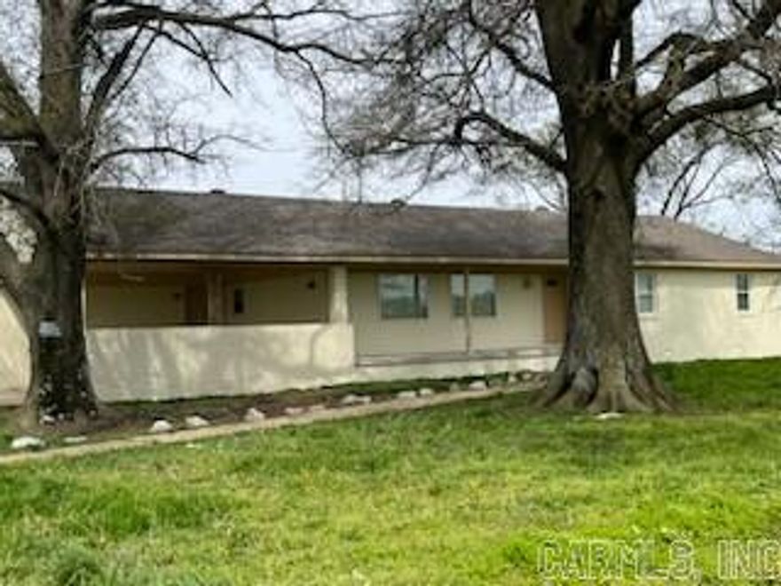 Large home remodeled in Armorel School District:  This is a large 5 Bedroom, 2 Bath home with a large Living Room, And nice kitchen with a large Pantry.  All 5 Bedrooms are large with nice size closets.    The Master Bedroom has its own a Large Bathroom.  Pretty much everything in the home is new or has been repaired.  There is large two-car carport, covered back Patio and a huge 1-Acre Lot.    Call 870-623-1667 for a tour of this home.