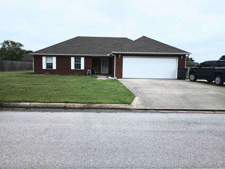 MOVE IN READY! Well maintained 3BR, 2BA Brick home in Carriage Hill. This all electric has had major updates including new roof in 2021, heat pump 2023, water heater 2024, granite countertops w/ new sink & faucet 2021, dishwasher 2022, garbage disposal 2023, microwave 2023, new faucets in both baths, LVP thru out 2020, new garage door & system 2024, extra parking pad w/ 30 amp RV plug. Enjoy the 11x16 screened in patio and the 12x20 workshop w/electric. See Agent Remarks.