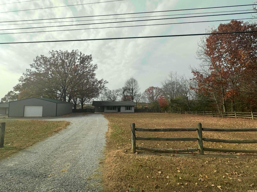 Discover the perfect blend of space, comfort, and opportunity on this 1.39-acre property featuring a well-maintained 3-bedroom, 2-bath home with two living areas, walk-in closets, and a wood deck overlooking a large fenced backyard. Ideal for storage, business use, or hobby space, the property also includes three large storage buildings, each with roll-up doors, providing exceptional versatility. Conveniently located on a high-traffic highway, this property offers excellent visibility and easy access. Whether you're looking for an investment property, a comfortable full-time residence, or a place to store your equipment, vehicles, or toys, this unique offering delivers endless possibilities.