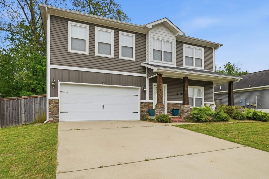 Welcome to your family’s next chapter in this expansive 2,419+ sq. ft. home, thoughtfully designed for a large or growing household. This meticulously kept single-owner residence offers the perfect balance of shared social spaces and private retreats.  There is plenty of room for everyone to thrive. The main level features a convenient bedroom and full bath—ideal for guests or multi-generational living. Upstairs, four additional bedrooms provide a dedicated sanctuary for children and parents alike. Need a quiet workspace? One guest closet is so remarkably spacious it easily be used as a private home office or craft room.  Durability meets style with luxury vinyl flooring in high-traffic areas and plush carpet in bedrooms. Outside, the large deck and massive backyard are a dream for entertaining, gardening, and play. Space, flexibility, and comfort await!  ***Taxes are after the Homestead tax credit has been given***