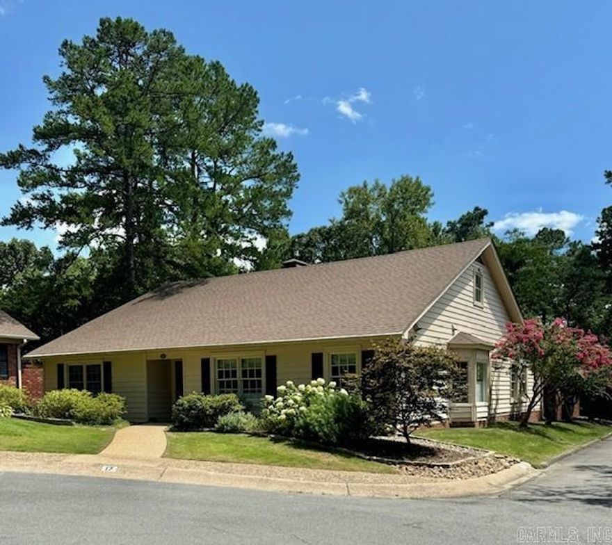 Welcome to Country Place, the most sought-after gated community area between the Heights and Chenal Valley.  This unit is a patio home rebuilt in 2020.  The kitchen has 2 pantries, all-new Bosh appliances, a Thermador gas cooktop, an island with a Vegetable sink, and custom cabinets. The island serves as a breakfast bar and there is an eat-in area with a bay window. A gorgeous wet bar with a wine rack, glass-doored cabinets, and bar seating is close by. This must-see home has quartz countertops, beautiful hardwood floors, tall ceilings, custom moldings, arched doorways, handicapped accessibility, utility room with sink, a whole home generator, custom window coverings(except sunroom drapes), gas log fireplace, and custom moldings are just some of the features.  The master suite has extraordinary walk-in closets and an in-suite bath that includes a handicapped shower with 2 heads.  The in-suite 2nd bedroom is large with a walk-in closet. The sunroom overlooks a well-designed patio with a water feature/fish pond.  The 2B/2.5B home has too many amenities to mention. This home is a must see.