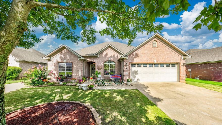 Welcome Home to a wonderful place for you and your family! Enjoy family time or entertaining on back covered patio, and swimming in the inviting pool! There is a lot of swimming time left this year! Now is your opportunity to make dreams come true! Open concept with split floor plan. Formal dining room could be an office or a separate livinfg area. The primary suite has massive his and hers closets, one of which could be converted to an office, nursery, additional bedroom, exercise room, reading or TV room. New AC unit, less than a year old, new LVP flooring throughout, new paint throughout, some new light fixtures. Rainbird lawn sprinkler system. Updated landscaping in front yard. New glass storm door to back covered pation. Storage building. Inground swimming pool with a fountain; liner replaced 3 years ago.