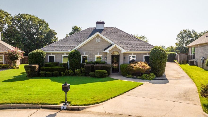 Charming patio home with open floorplan and quality finishes. Terrific outside patio, beautiful yard and side load three car garage. Gorgeous crown molding, trim and wood cabinets. Pretty hardwood floors. Spacious Kitchen opens to Great Room. Wonderful for entertaining. Primary Bedroom opens to courtyard/patio. Primary Bath features two separate vanities, two walk-in closets, shower, jetted tub and private powder room. Two nice additional bedrooms share a bathroom with tub/shower and single vanity. Great Room has two sided fireplace, custom built-ins and pan ceiling. Kitchen has white wood cabinets with slab granite countertops, big island and breakfast bar. Formal Dining Room has pretty chandelier. Formal Living Room has two sided fireplace with gas logs and is currently being used as an Office. Hobby/Craft Room adjacent to the Laundry Room is a terrific addition. Half Bathroom is inside the Laundry Room. Washer and Dryer convey.  Property has Solar Panels. Solar Panels Convey. Refrigerator does not convey. Lovely property well maintained in pristine neighborhood in West Little Rock convenient to restaurants and shopping.