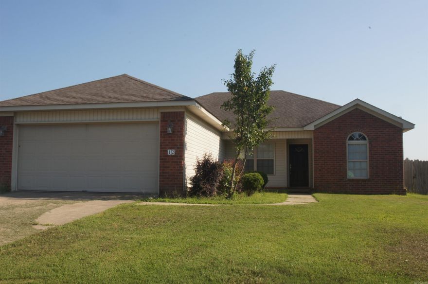 All Elec 3 Bedroom 2 bathroom Non-Smoking home in Ward. This home is a newer property with fenced back yard. The kitchen includes a stove, fridge, dishwasher, disposal, and built in microwave. This home also includes a dining area, separate utility room, ceiling fans,  tray ceilings, jetted tub, carpet, tile floors, a patio, fenced yard, and 2 car garage. Pets may be considered.